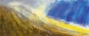 'On the Luss Hills, early March', Acrylic & Pastel, 91cm (w) x 38cm (h)